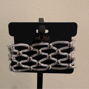 nOir Jewelry Silver Mesh Bracelet